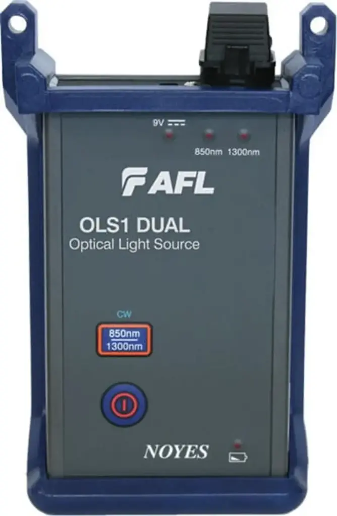 AFL OLS1-DUAL & OLS2-DUAL Light Source – LED & Laser för Multimode och Single-mode Fiber