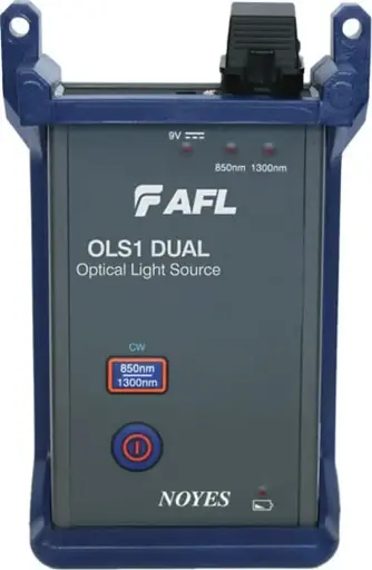 [OLS1-OLS2] AFL OLS1-DUAL & OLS2-DUAL Light Source – LED & Laser för Multimode och Single-mode Fiber